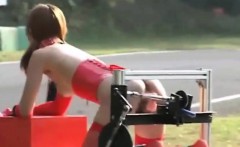 Japanese Fucking Machine Race Outside