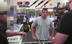 Straight Guy Will Fuck For Cash In Gay Pawn Shop