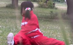 Japanese Teen Urinates