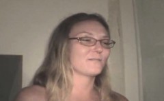 Older Blonde Crack Whore In Glasses Sucking Dick Pov