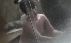 Asian Teens Showering