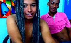 Webcam Show With A Busty Ebony Tgirl