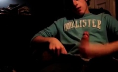 Cute Frat Boy Jerking Off And Shooting His Load On Cam