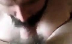 Bearded Daddy Sucks Big Hairy Cock