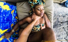 African Amateur Fucked Rough on Casting and Loving It!