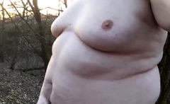 Chubby Masturbates In The Woods