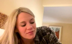 Amateur Blonde Blowjob CIM