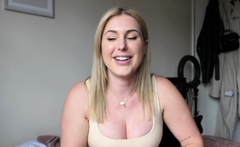SPH solo busty babe talking dirty