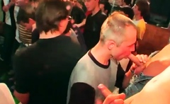 Mad party full of sexy dudes turns into a wild homo orgy