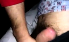 Touching soft dick of my dad in bed