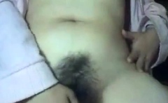 Big natural tits and hairy pussy