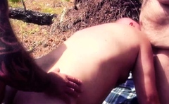 BEARFILMS Intense Outdoor 3some Bareback With Horny Bears