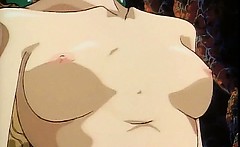 Little hentai girl boob teased with needles cums hard